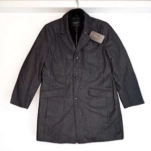 Marc New York Andrew Marc Charcoal Wool Blend Winter Coat NEW